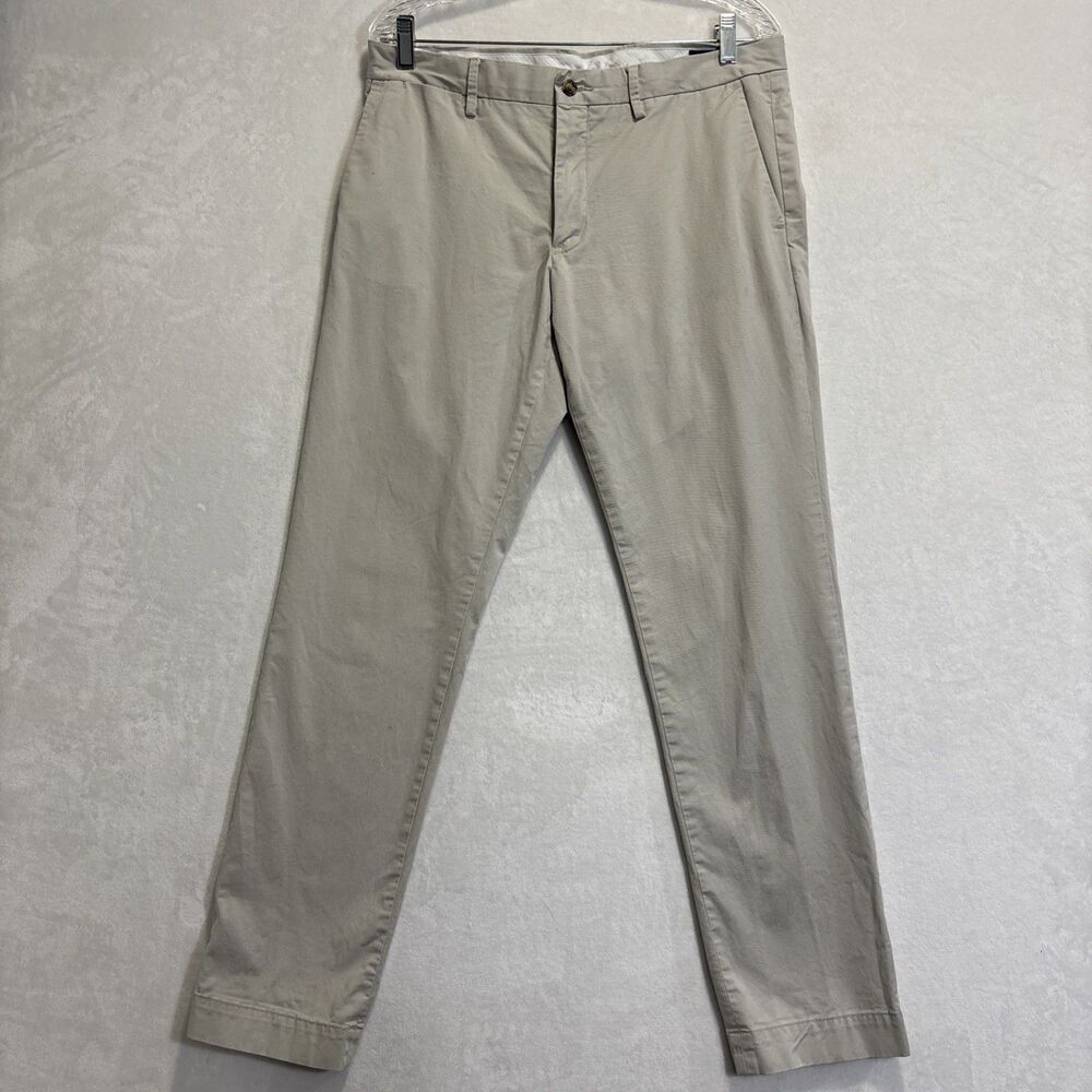 Polo Ralph Lauren Men’s Chino Pants Stretch Slim Fit Khaki Cotton Twill Preppy